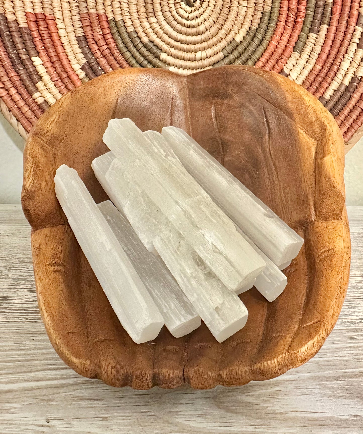 Selenite Crystal Wand – 4” Polished