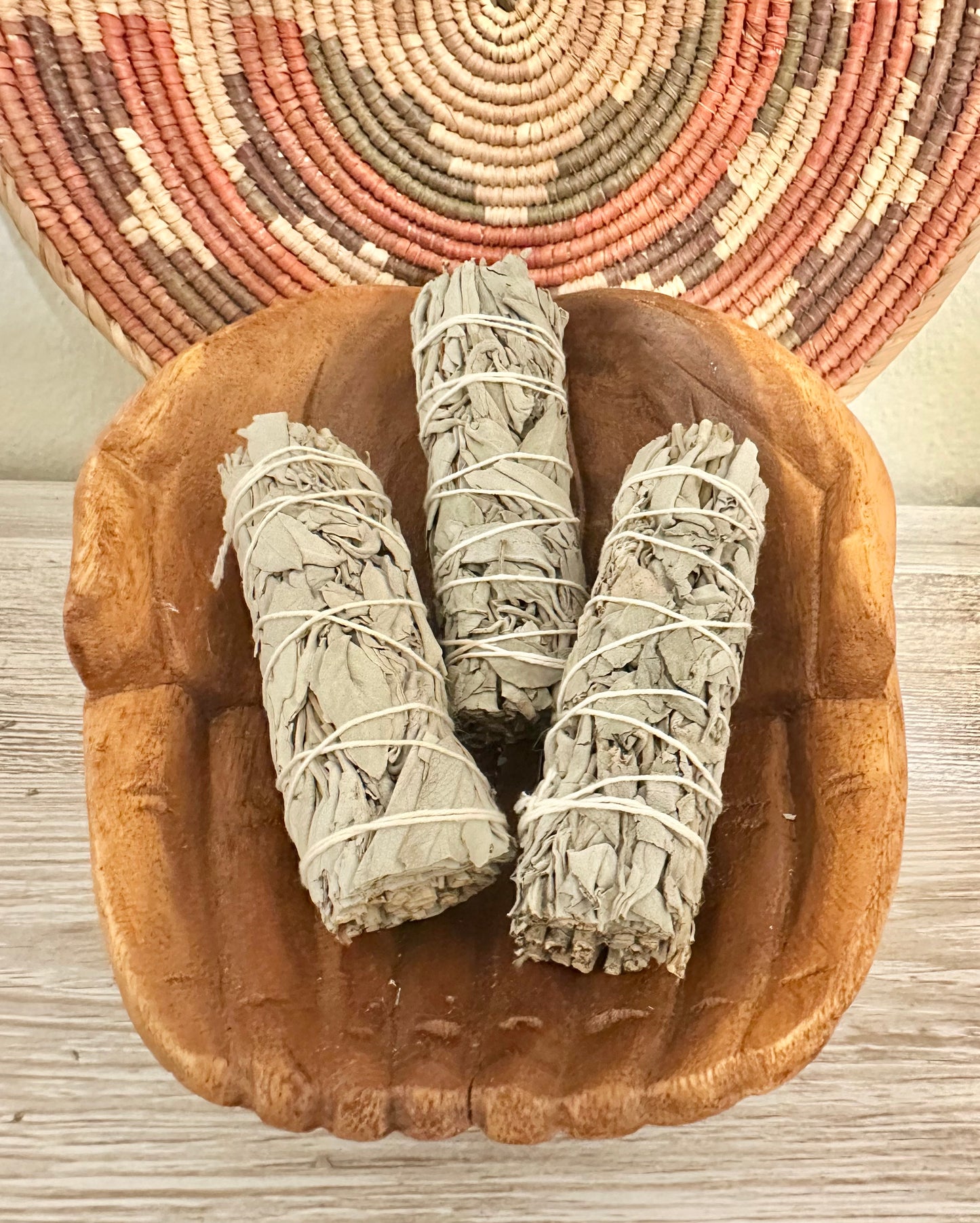 White Sage Smudge Bundle – 4” Hand-Tied