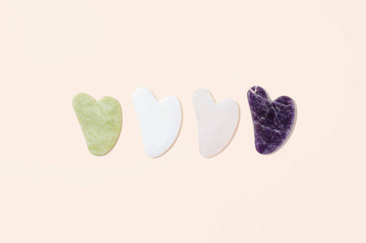 Gua Sha Facial Massage and Lymphatic Drainage Stone